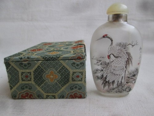 Snuff bottle china kranich - -,