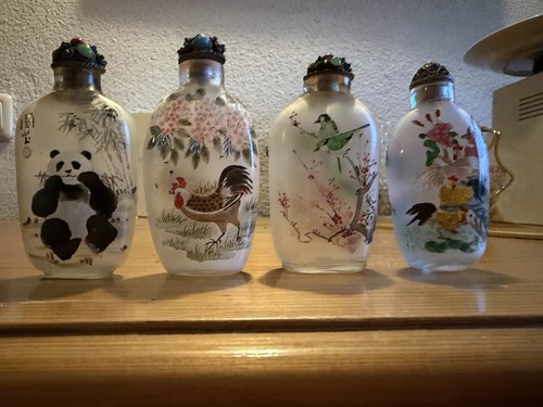 Snuff bottle china glas - bottle,