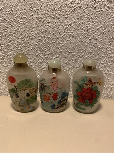 Drei snuff bottle chinesische - bottle,