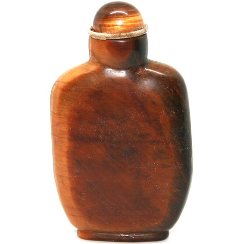 Snuff bottle tigerauge - bottle,