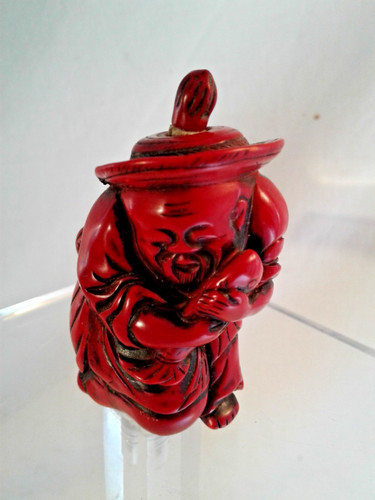 Snuff bottle rotlack - snuff, bottle,rotlack,fischer