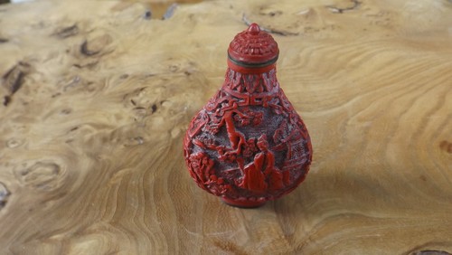 Snuff bottle roter lack - bottle,